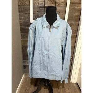 Faconnable light blue bomber jacket men's coast size XL